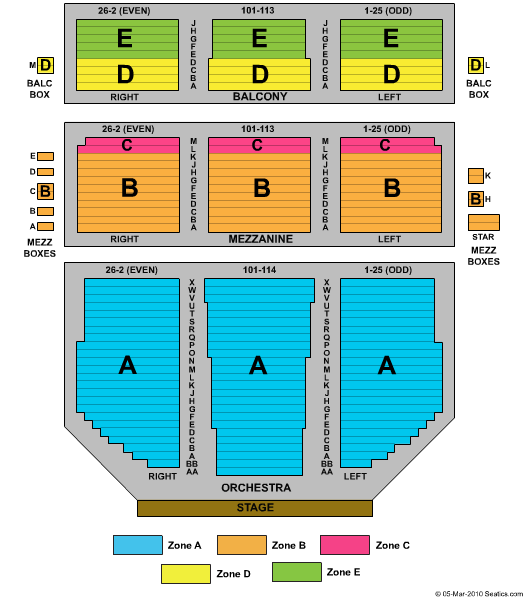 View Seating Map